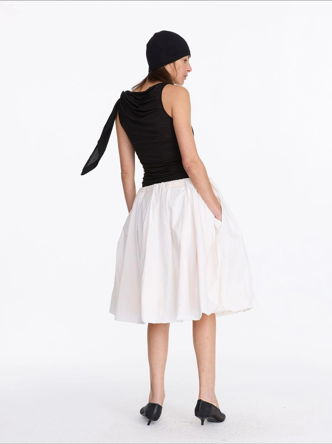 LYUOCHENG Asymmetric Knot Sleeveless Top
