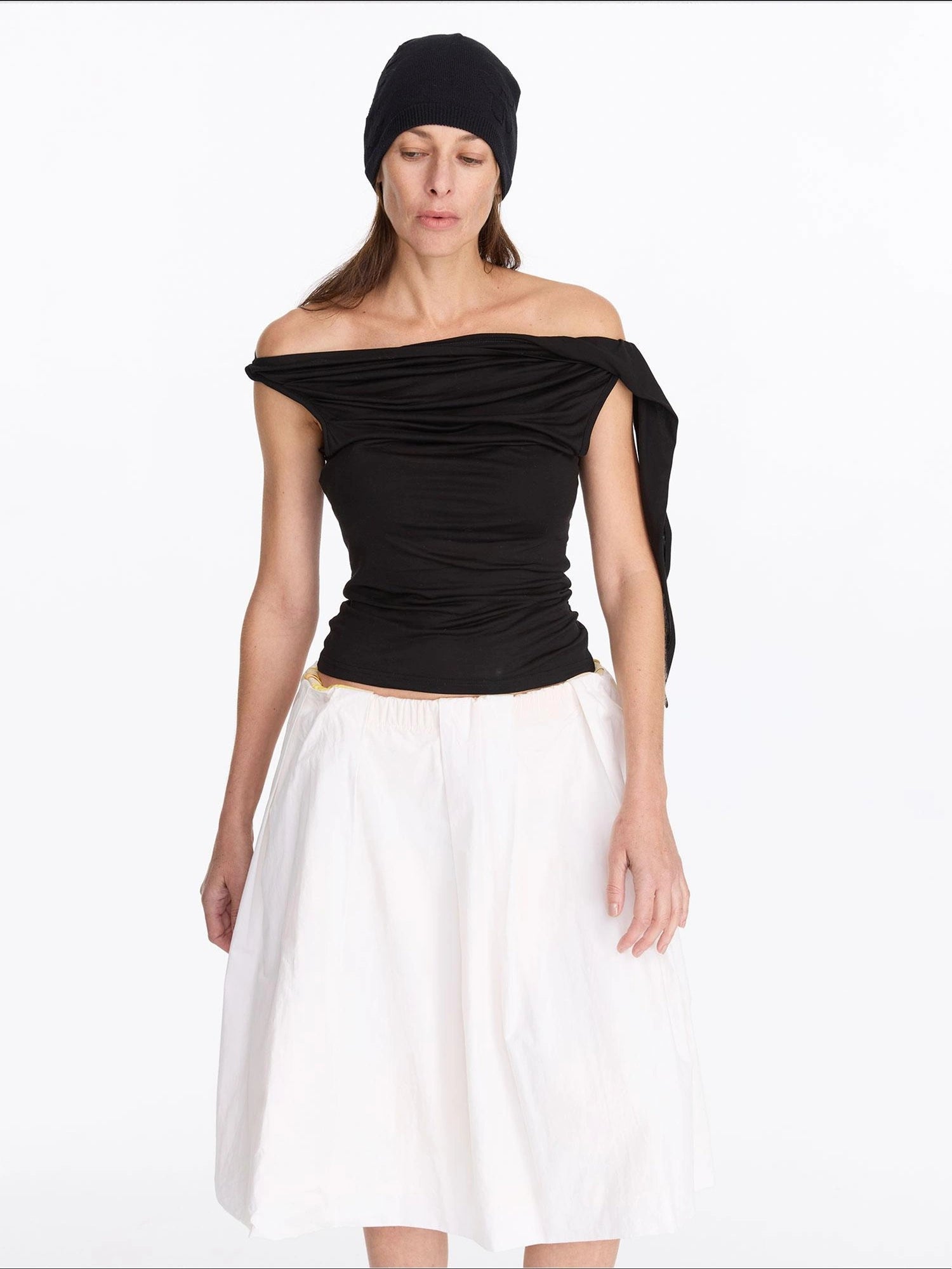 LYUOCHENG Asymmetric Knot Sleeveless Top