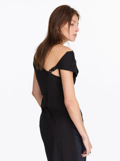 LYUOCHENG Asymmetric V-neck Sleeveless Top