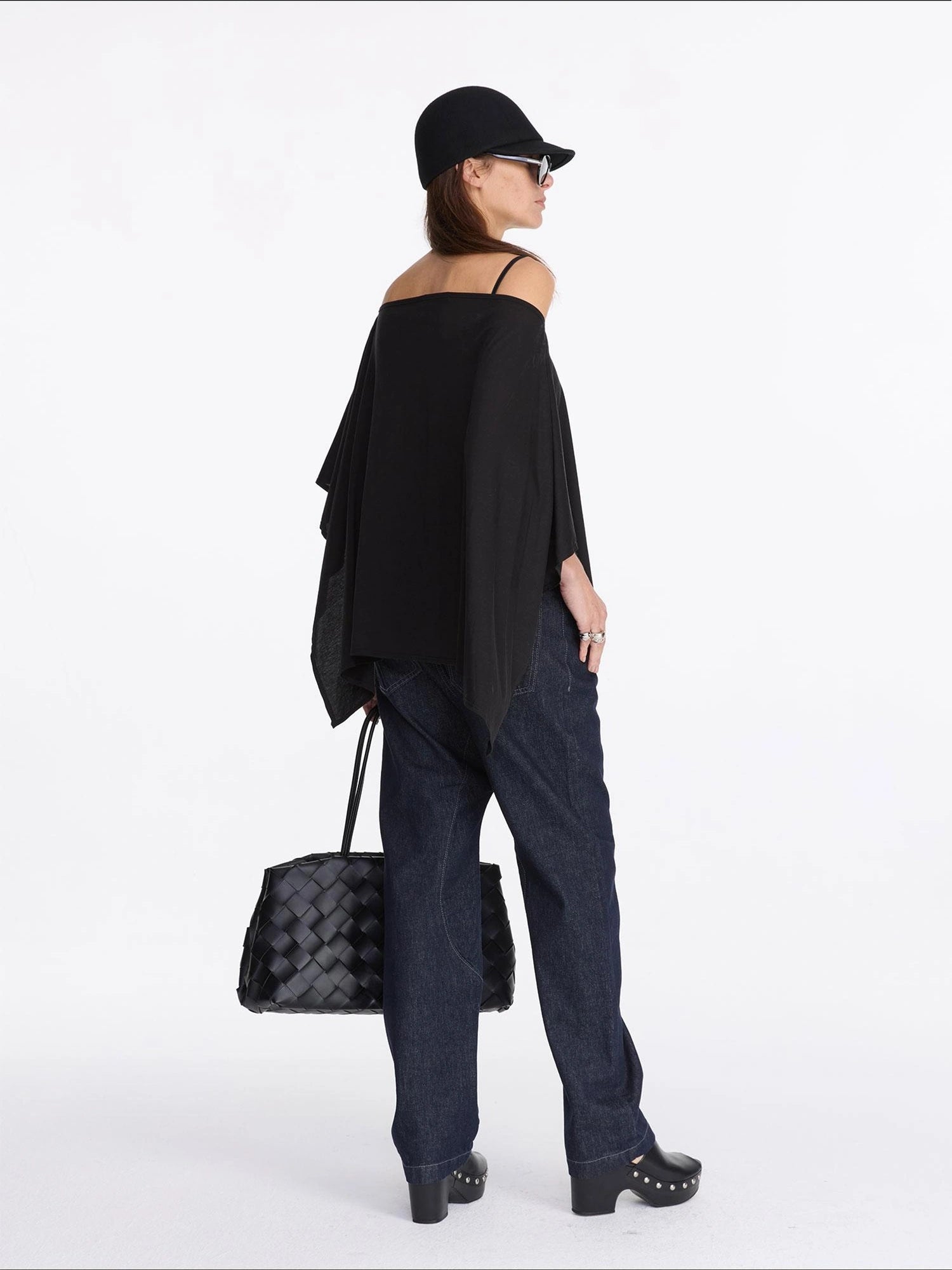 LYUOCHENG Asymmetrical Cold Shoulder Sun Protection Blouse