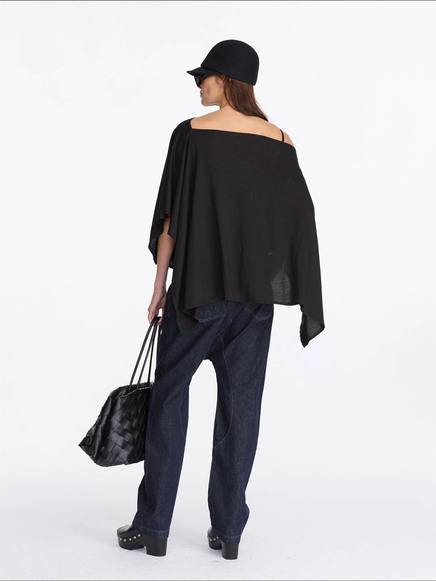 LYUOCHENG Asymmetrical Cold Shoulder Sun Protection Blouse