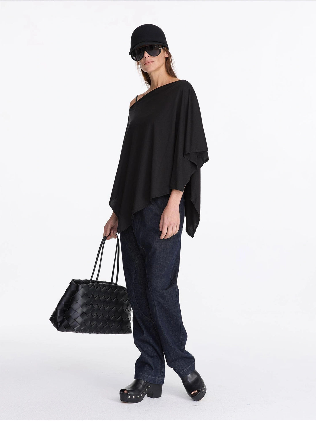LYUOCHENG Asymmetrical Cold Shoulder Sun Protection Blouse