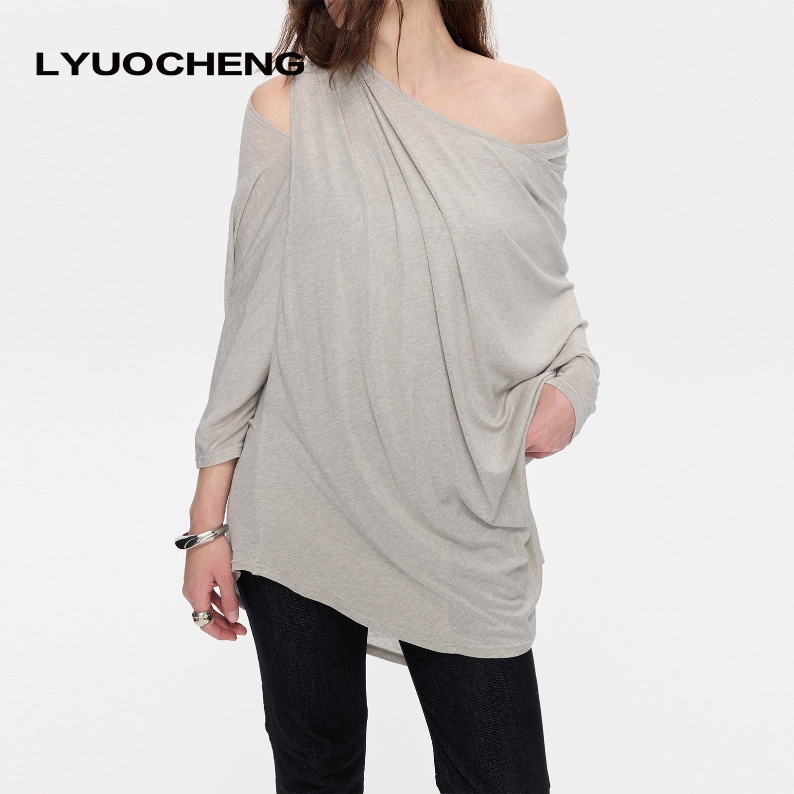 LYUOCHENG_Asymmetrical_Halter_Drape_Multiway_Women&