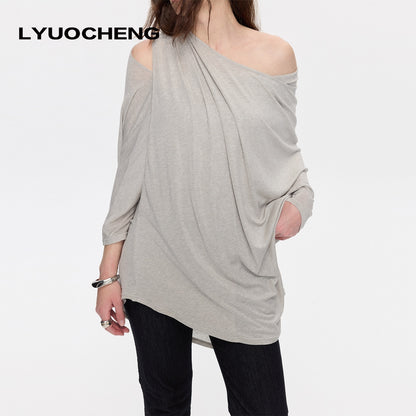 LYUOCHENG_Asymmetrical_Halter_Drape_Multiway_Women&