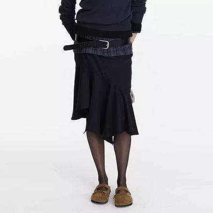 LYUOCHENG_Asymmetrical_Hem_Flounce_Skirt_in_Navy_MISSTT