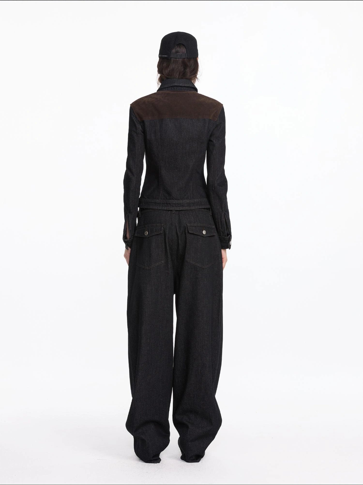 Asymmetrical Inverted Raw Denim Jeans