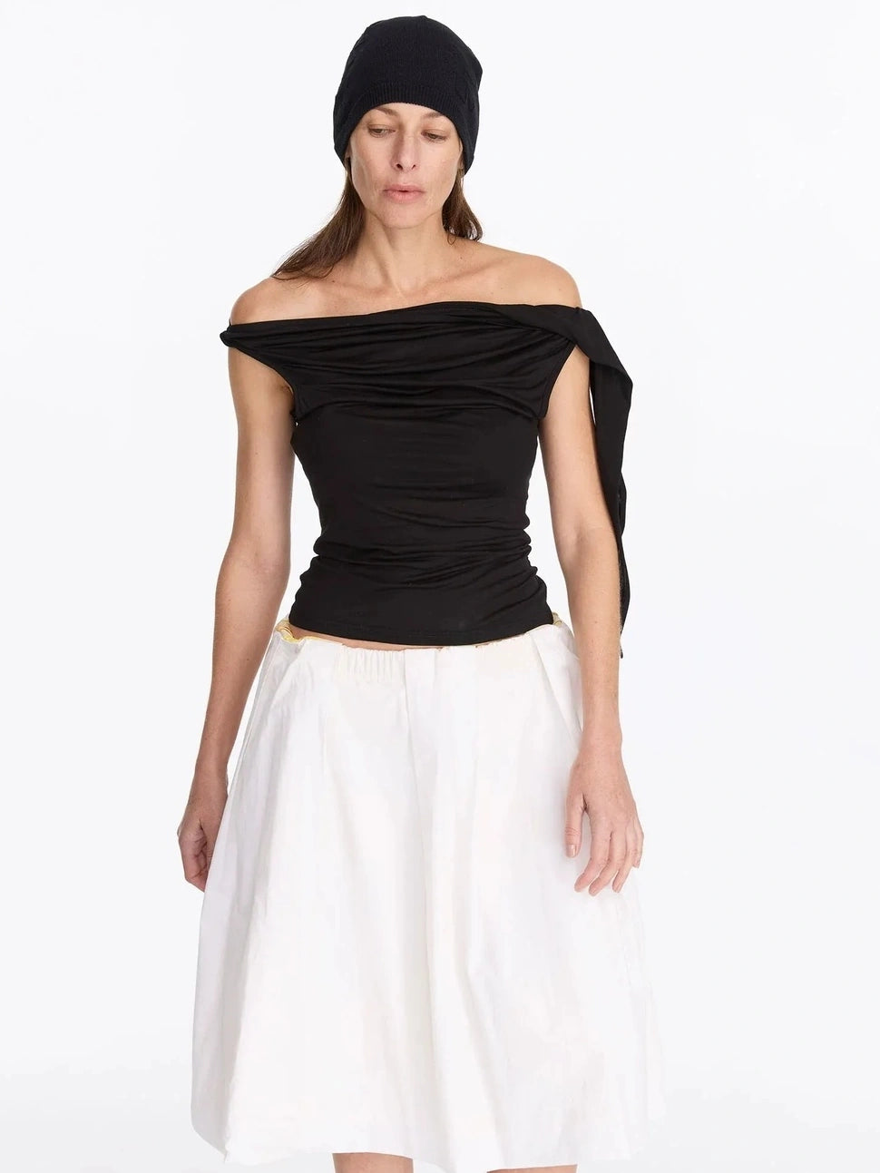 LYUOCHENG Asymmetrical Knot Sleeveless Top