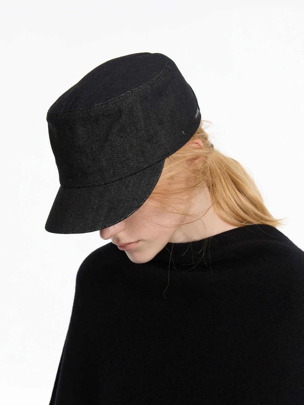 LYUOCHENG Autumn Stretchless Raw Denim Equestrian Hat