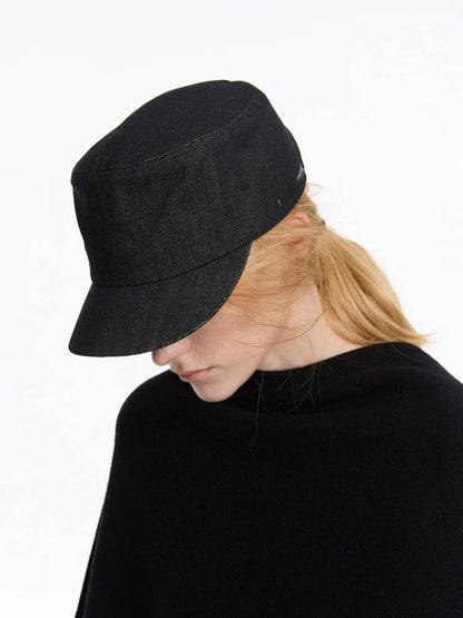 LYUOCHENG Autumn Stretchless Raw Denim Equestrian Hat