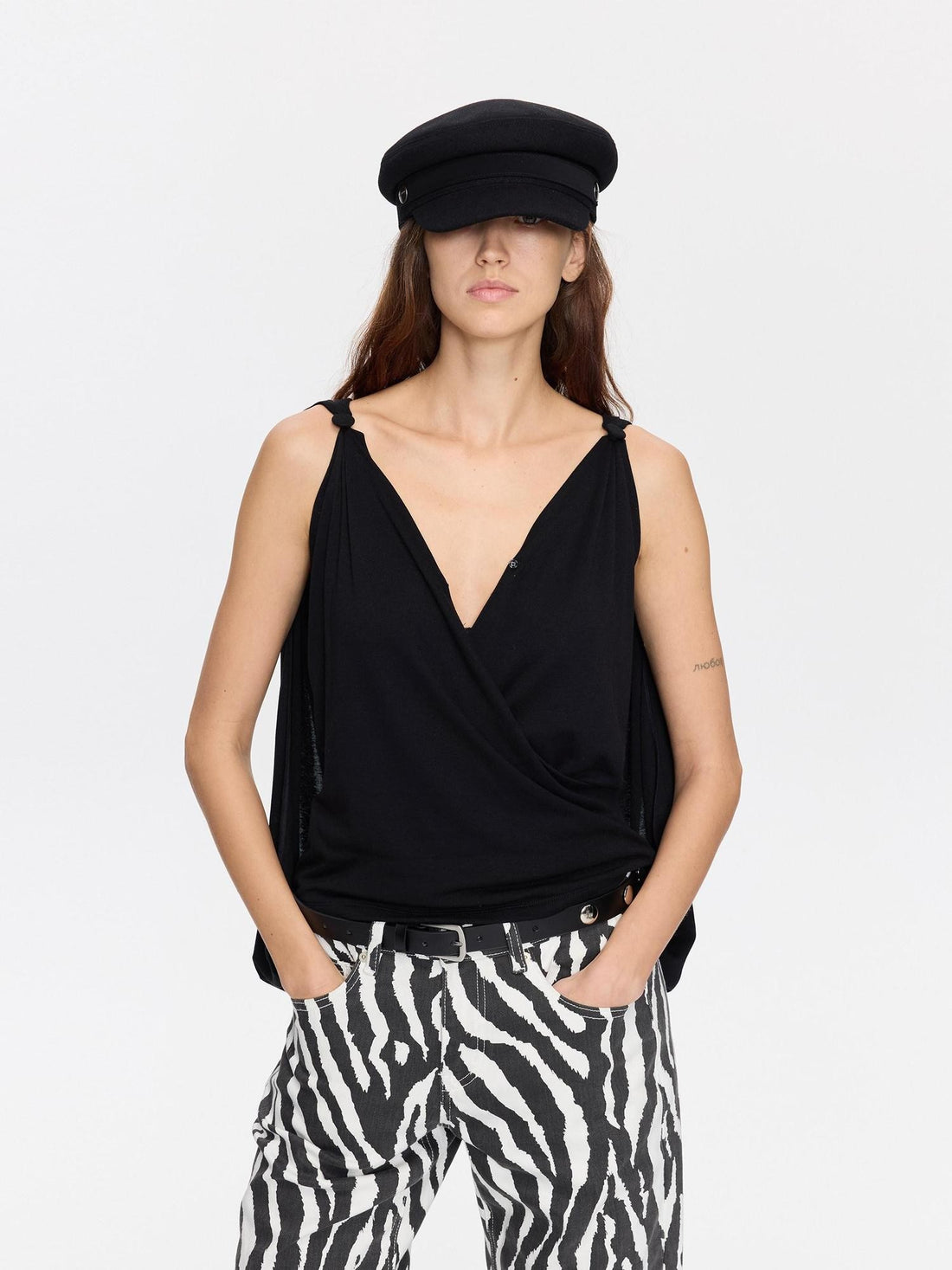 LYUOCHENG Backless Cross Cape V-neck Strappy Loose Breathable Women&