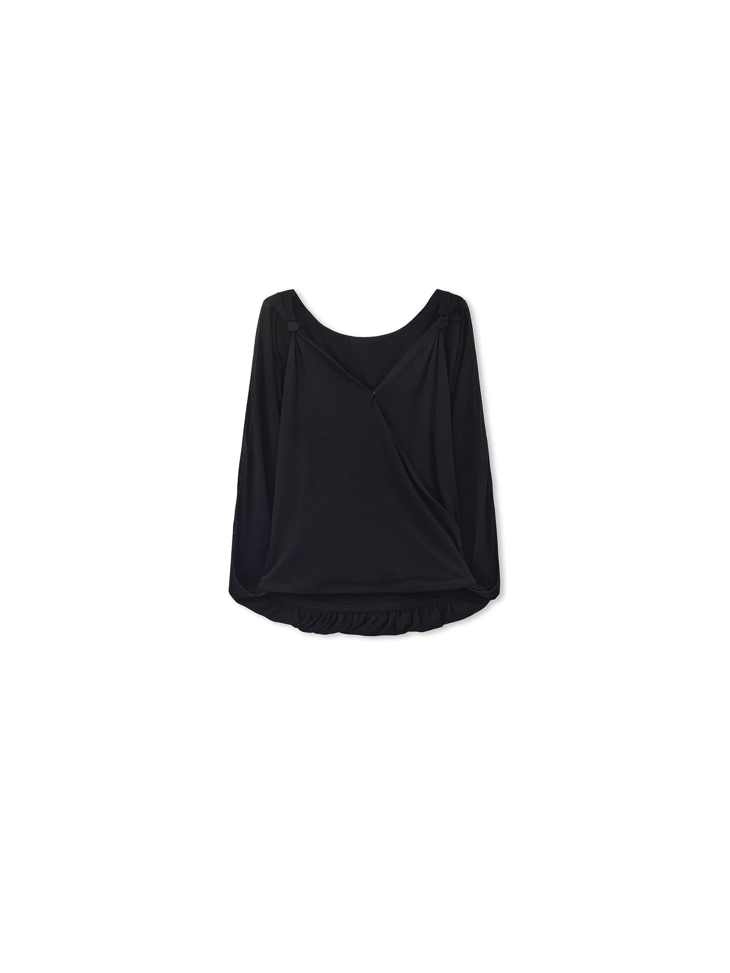 LYUOCHENG Backless Cross Cape V-neck Strappy Loose Breathable Women&