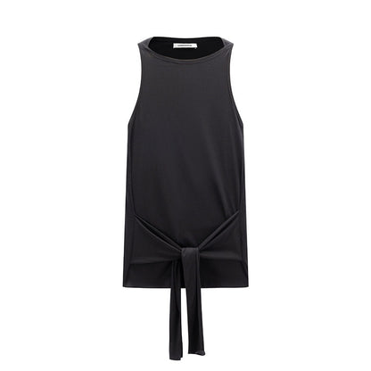 LYUOCHENG_Black_Asymmetrical_Tie_Racerback_Women&