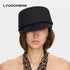 LYUOCHENG_Black_Breathable_Woven_Flat_Top_Wide_Brim_Riding_Pleated_Women&