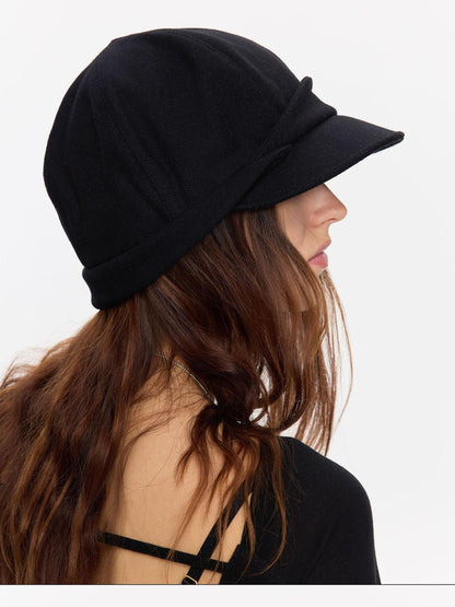 LYUOCHENG Black Cuffed Wool Women&