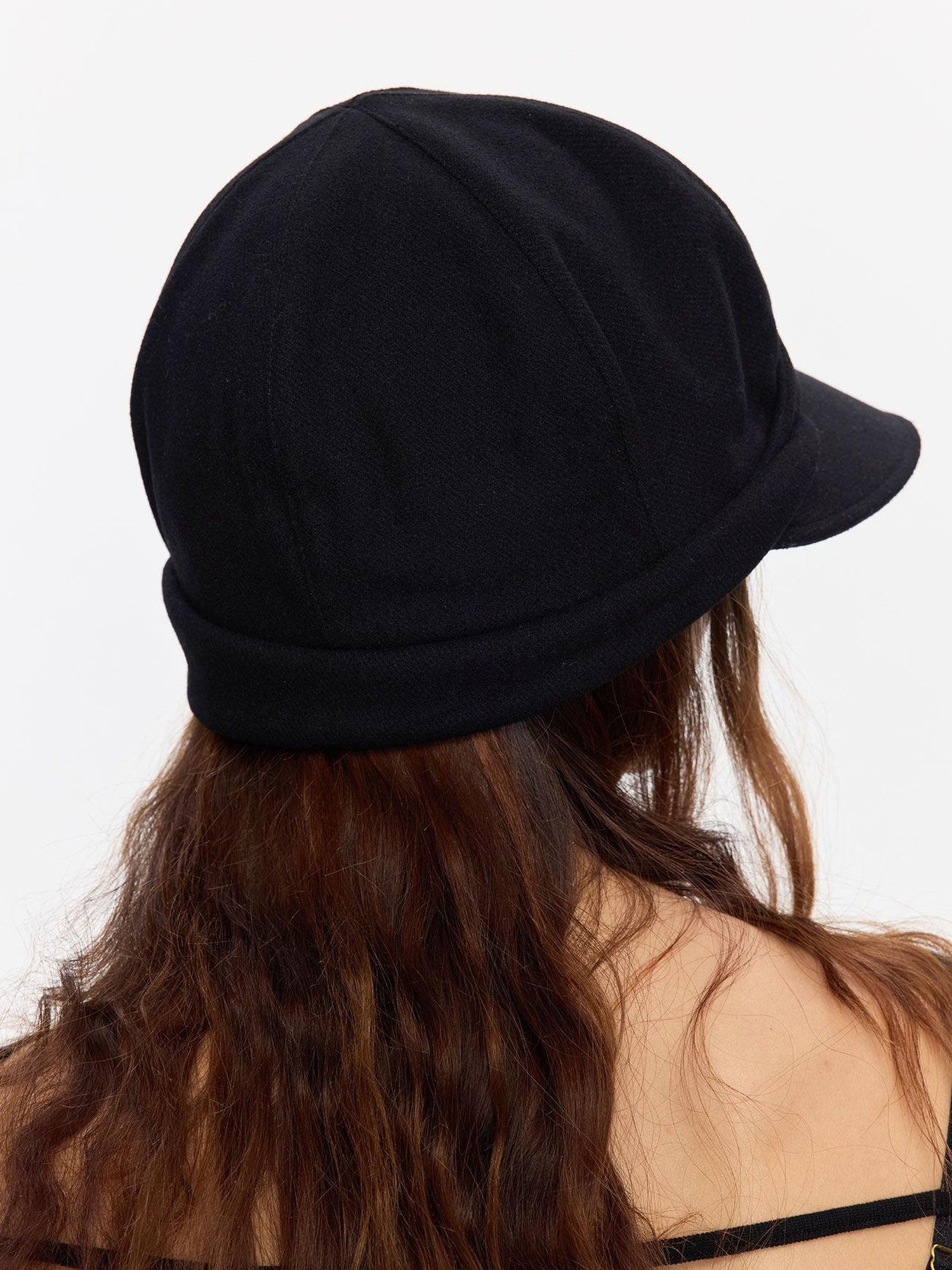 LYUOCHENG Black Cuffed Wool Women&