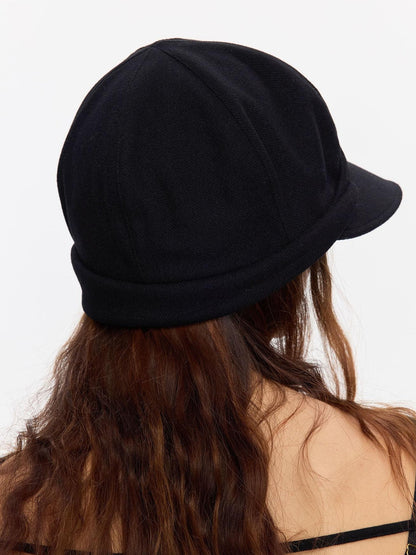LYUOCHENG Black Cuffed Wool Women&