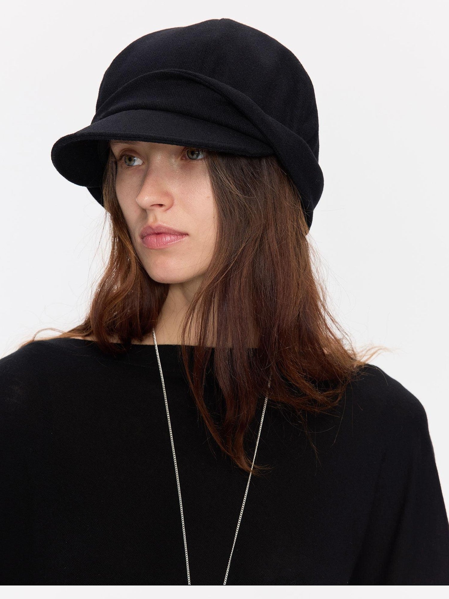 LYUOCHENG Black Cuffed Wool Women&