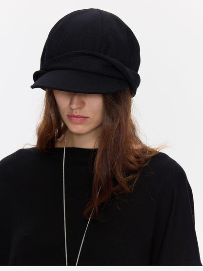 LYUOCHENG Black Cuffed Wool Women&