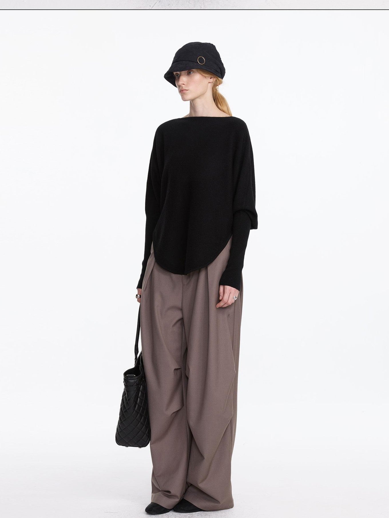 LYUOCHENG Black One Shoulder Long Sleeve Women&
