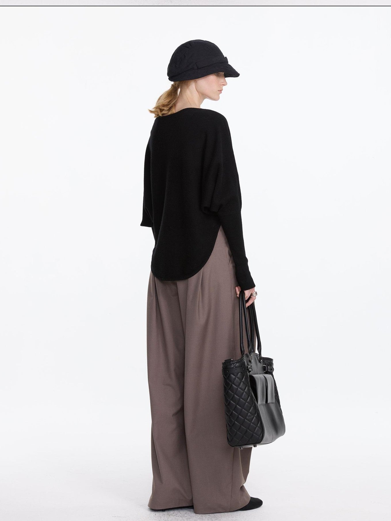 LYUOCHENG Black One Shoulder Long Sleeve Women&