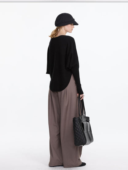 LYUOCHENG Black One Shoulder Long Sleeve Women&