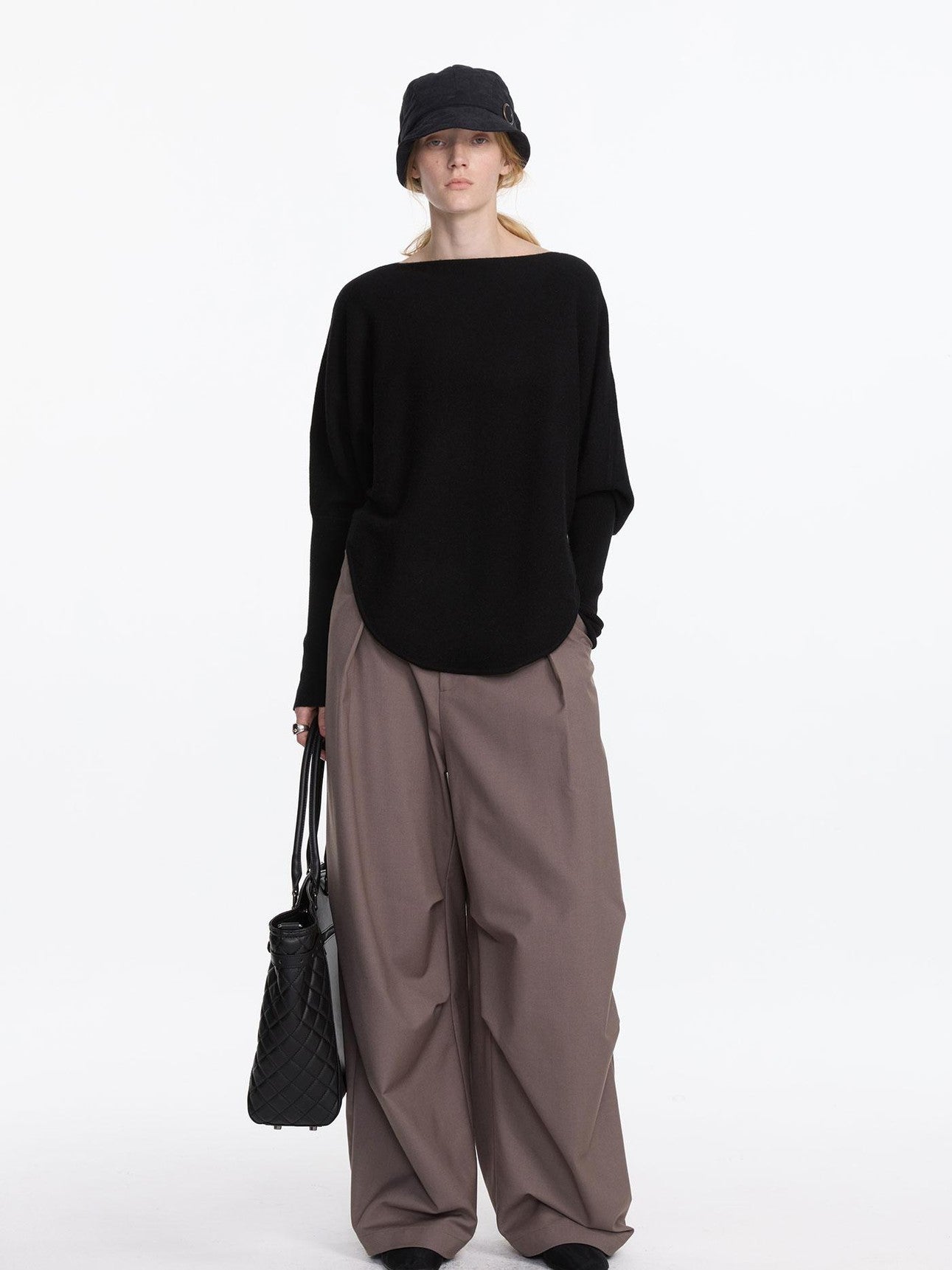 LYUOCHENG Black One Shoulder Long Sleeve Women&