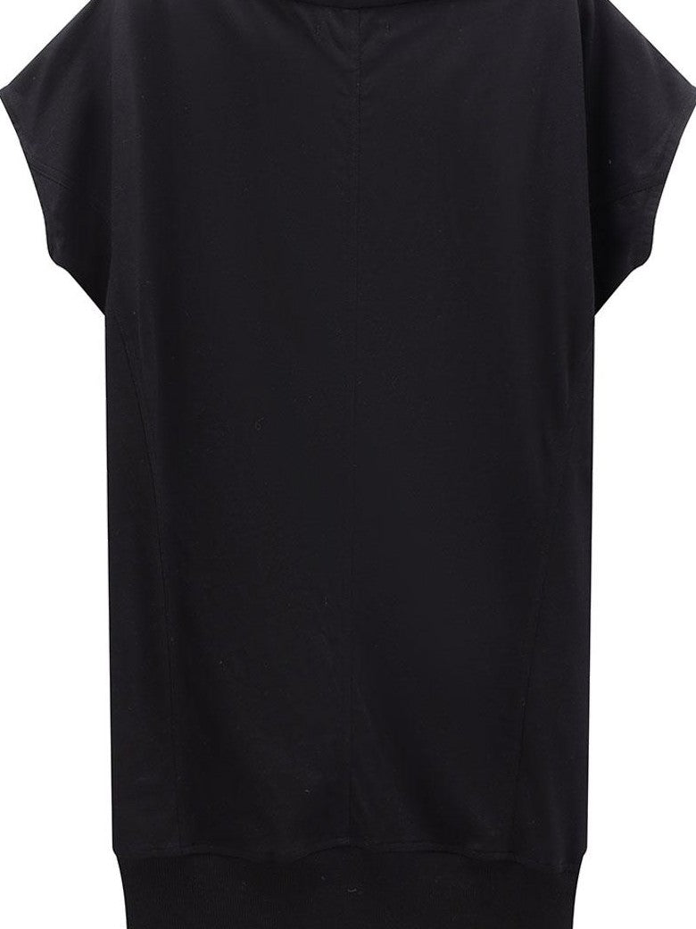 LYUOCHENG Black Scoop Neck H Cut Sleeveless Women&