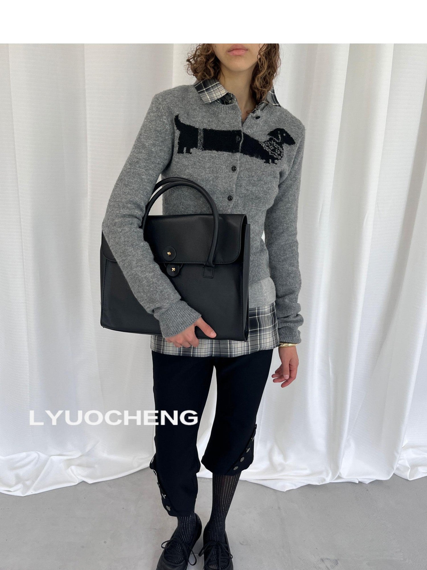 LYUOCHENG Black Vintage Stretch Pocket 3d Low Waist Women&