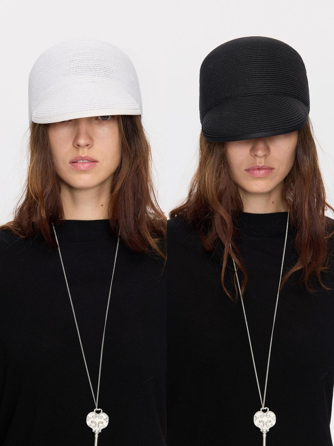 LYUOCHENG Braided Straw Adjustable Soft Brim Equestrian Women&
