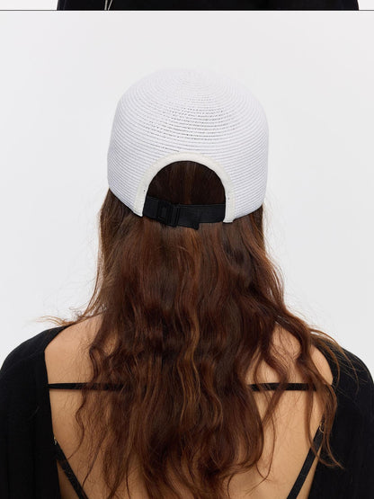 LYUOCHENG Braided Straw Adjustable Soft Brim Equestrian Women&