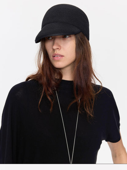 LYUOCHENG Braided Straw Adjustable Soft Brim Equestrian Women&