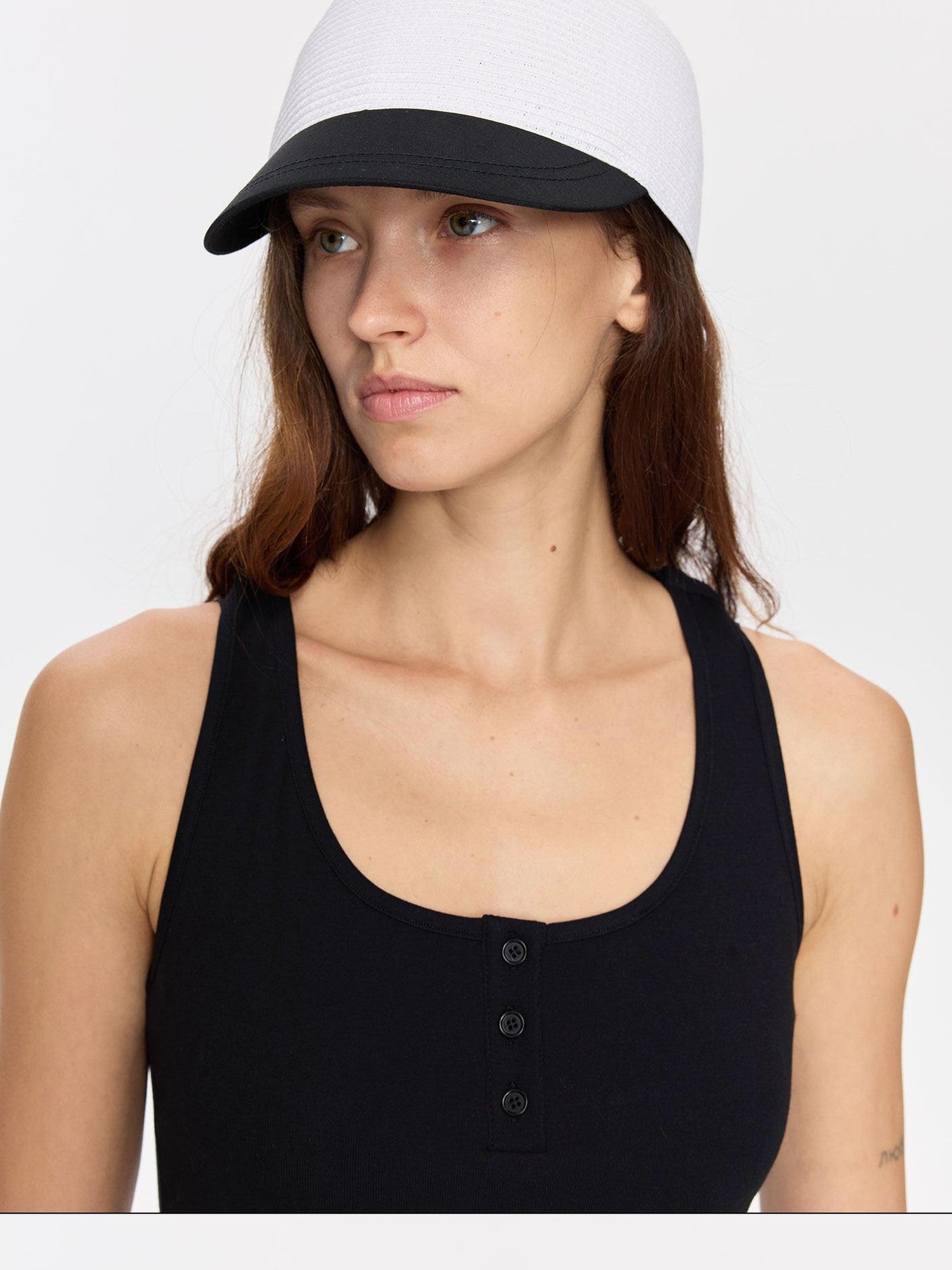 LYUOCHENG Braided Straw Hard Brim Adjustable Equestrian Women&