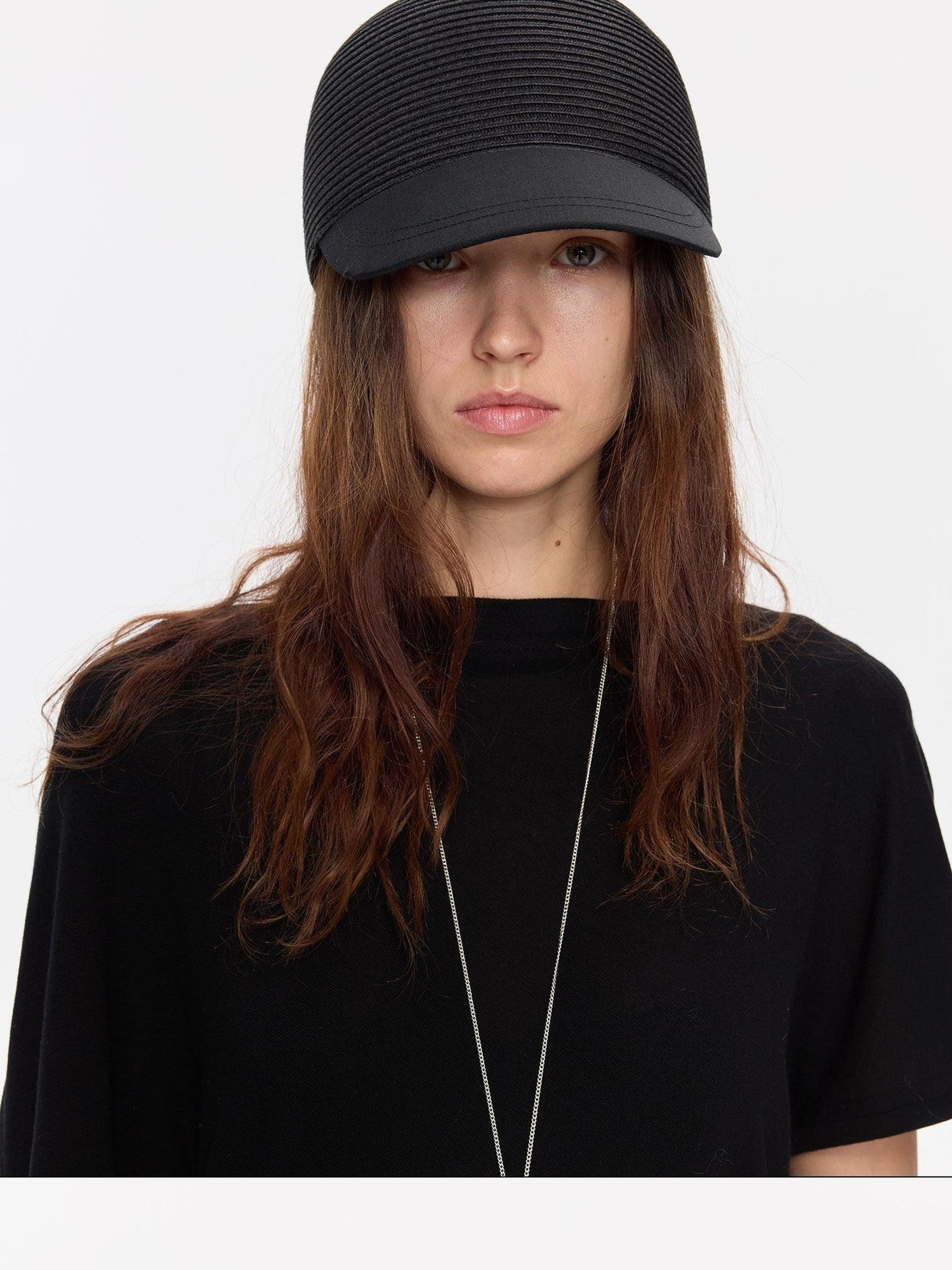 LYUOCHENG Braided Straw Hard Brim Adjustable Equestrian Women&