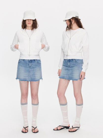 LYUOCHENG Breathable Casual Cropped Hooded Women&