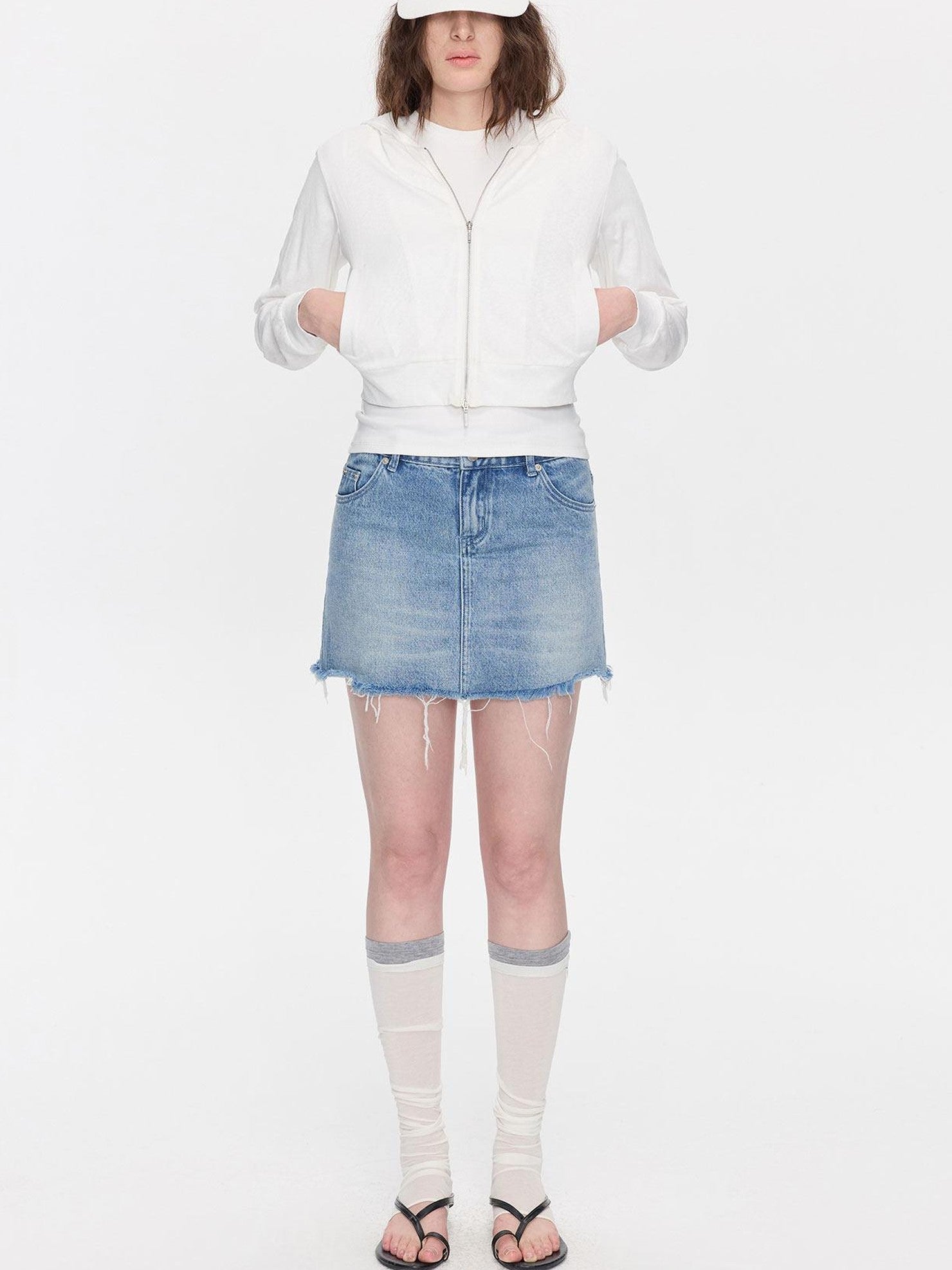 LYUOCHENG Breathable Casual Cropped Hooded Women&
