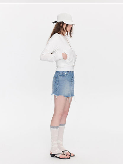 LYUOCHENG Breathable Casual Cropped Hooded Women&