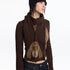LYUOCHENG_Brown_Dachshund_Head_Jacquard_Pile_Knit_Women&