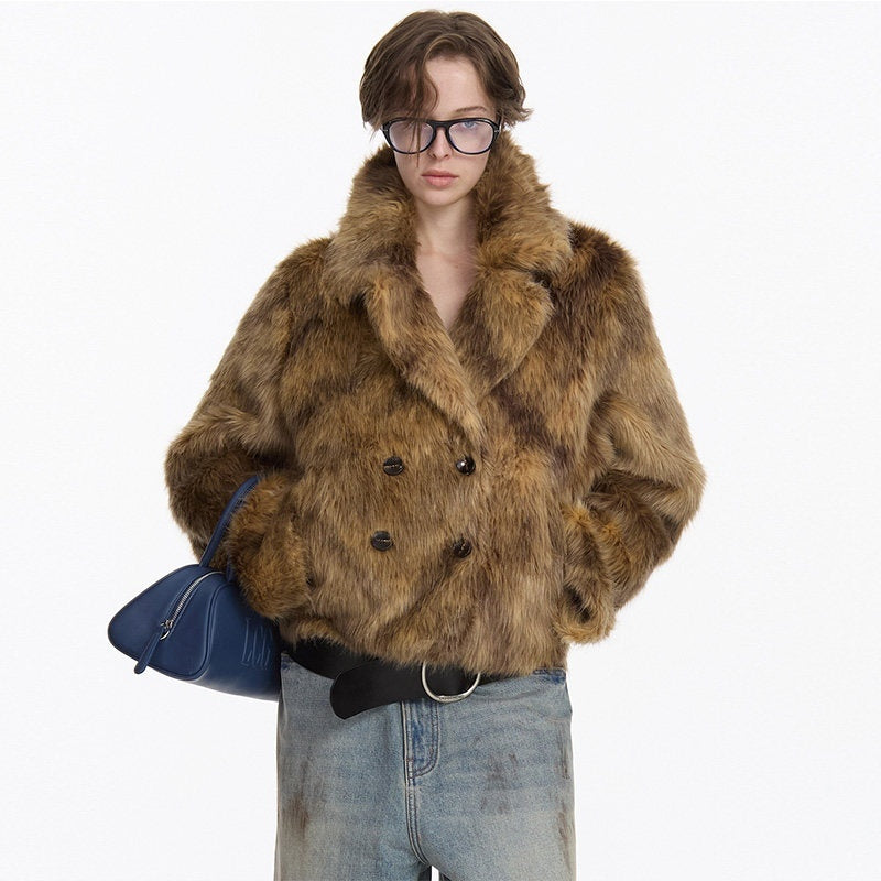 LYUOCHENG_Brown_Double_Breasted_Lapel_Vintage_Women&