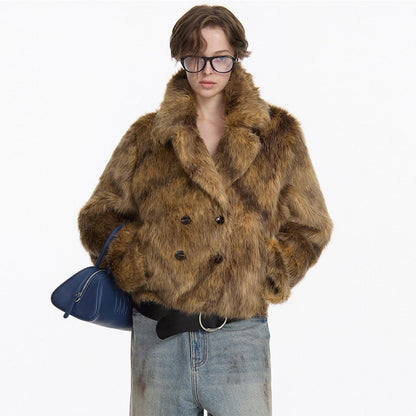 LYUOCHENG_Brown_Double_Breasted_Lapel_Vintage_Women&