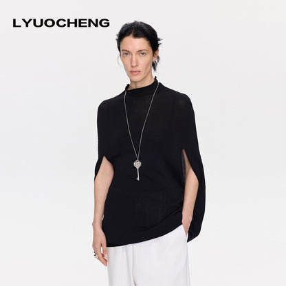 LYUOCHENG_Casual_Knitted_Cocoon_Hooded_Women&