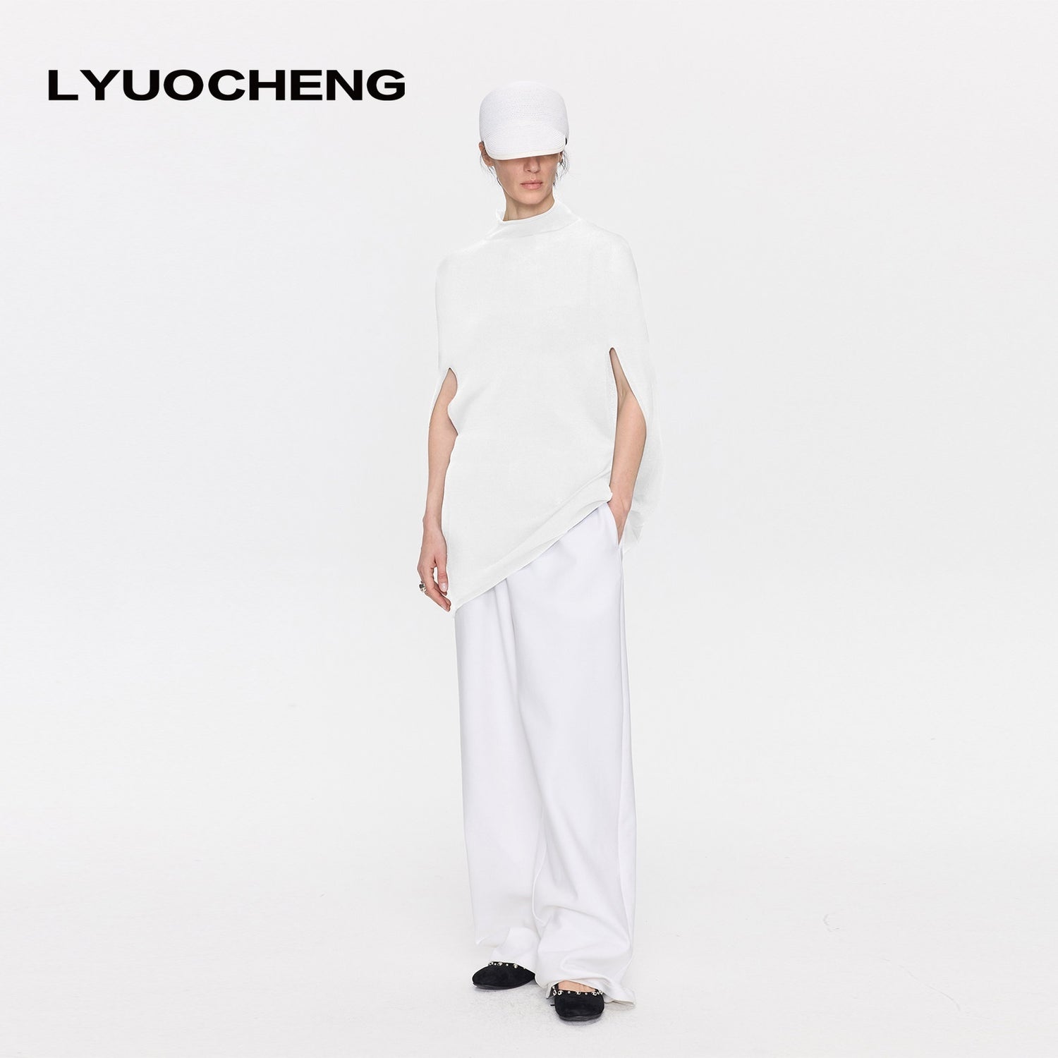 LYUOCHENG_Casual_Knitted_Cocoon_Hooded_Women&