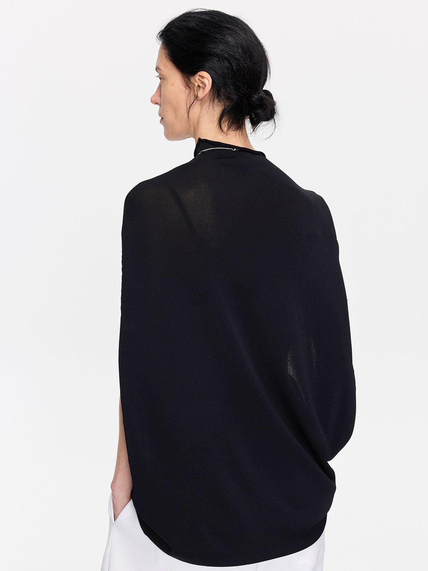 LYUOCHENG Casual Knitted Cocoon Hooded Women&