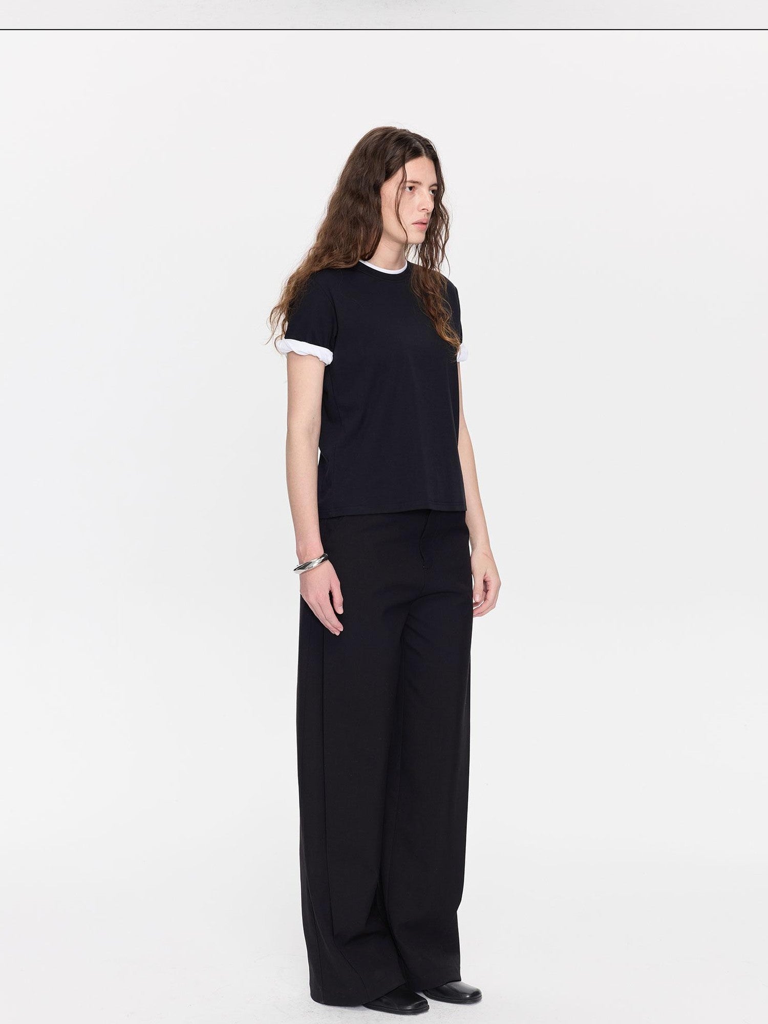 LYUOCHENG Casual Pleated High Waist Women&