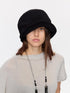 LYUOCHENG Casual Vertical Ribbed Round Top Slouch Beanie Women&