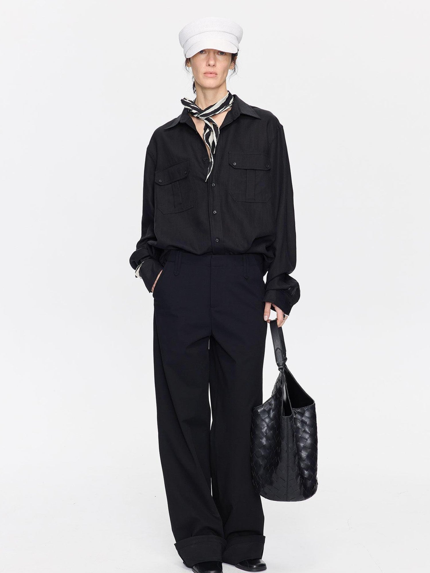 LYUOCHENG Casual Woven Strap Card Pocket Women&