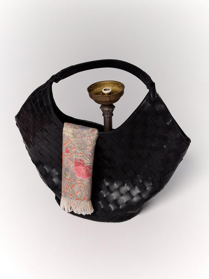 LYUOCHENG Casual Woven Strap Card Pocket Women&