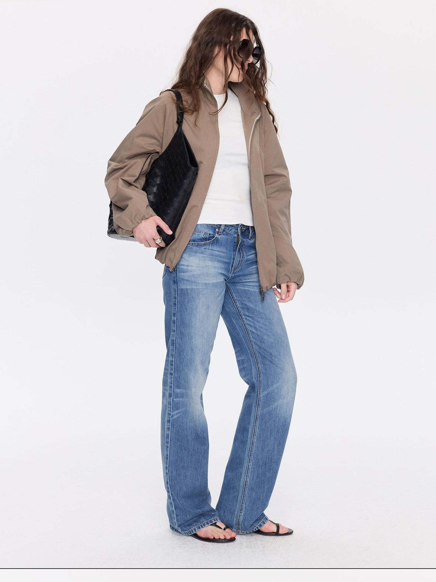 LYUOCHENG Casual Woven Strap Card Pocket Women&