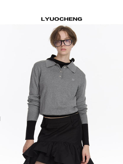 LYUOCHENG Classic Knit Polo Shirt In Multiple Colors
