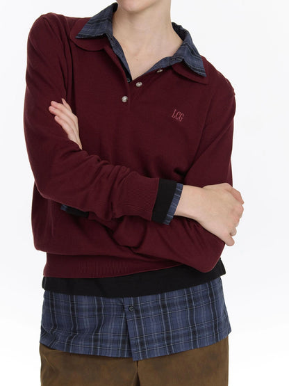 LYUOCHENG Classic Knit Polo Shirt In Multiple Colors