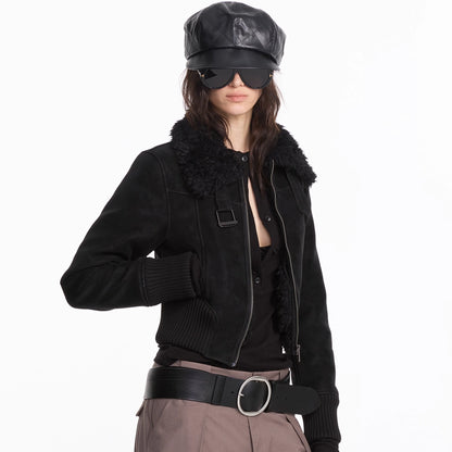 LYUOCHENG_Contrast_Rib_Wool_Blend_Cropped_Jacket_MISSTT